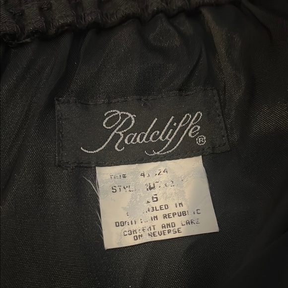 Vintage Radcliffe Black Pencil Skirt Lined Size 16 - Picture 2 of 7